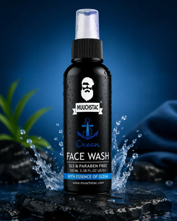 Original Muuchstac Ocean Face Wash 100ml for men with ocean essence, SLS & Paraben Free face wash in Bangladesh